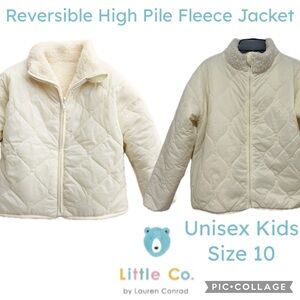 Little Co. by Lauren Conrad Reversible High Pile Fleece Jacket Kids Size 10